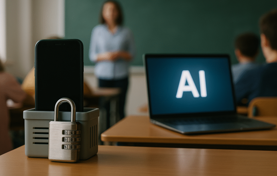 Telefoons vergrendeld, log in op AI: begrijpen klaslokalen met behulp van nieuwe technologie in het midden van gemeenschappelijke discussie 2 image