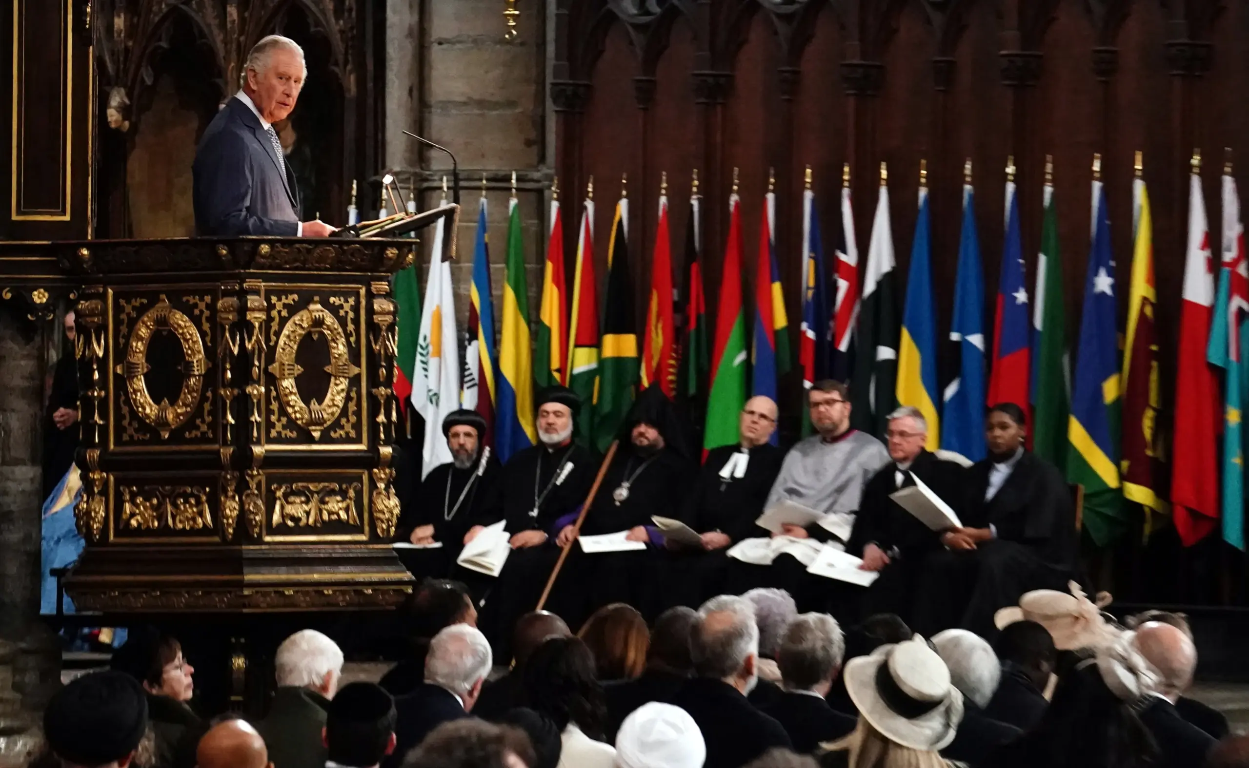 Koning Charles geeft een toespraak tijdens Commonwealth Day.