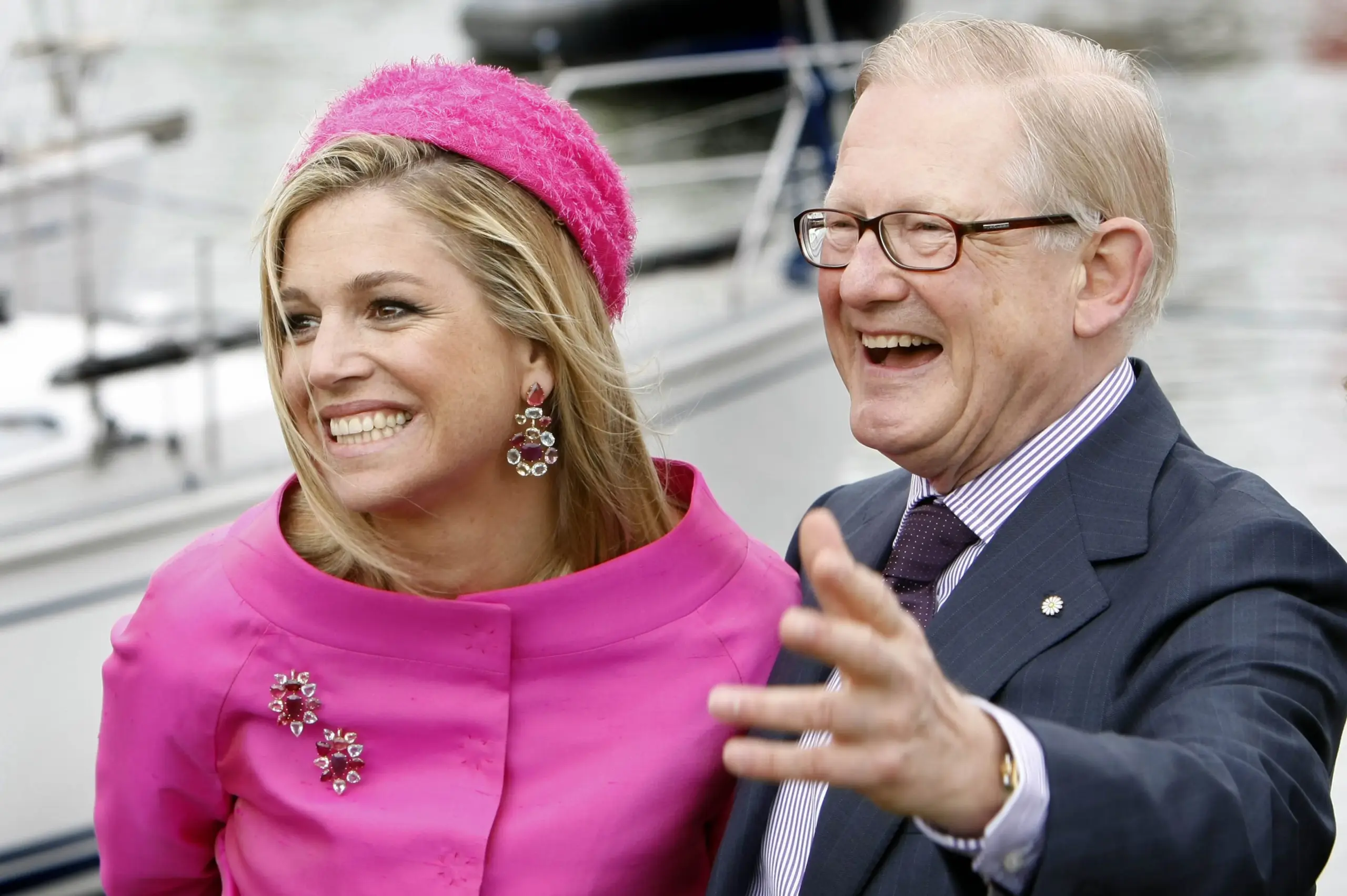 Mr. Pieter van Vollenhoven viert zijn 69ste verjaardag met prinses Maxima.