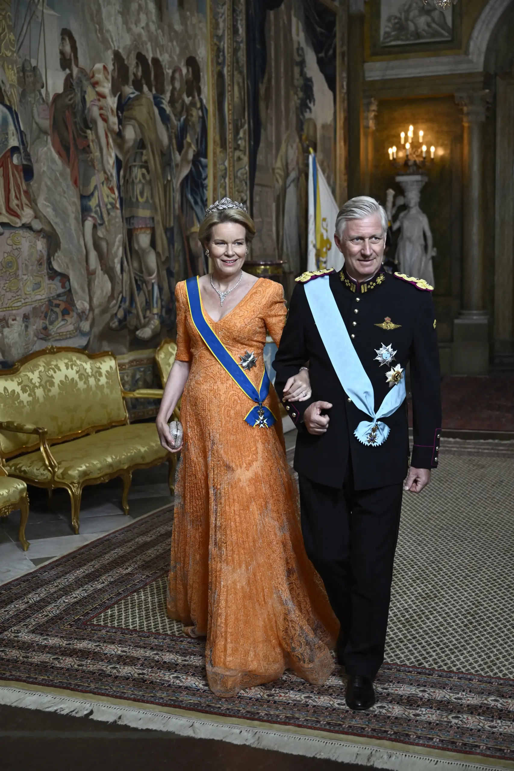 Koning Filip en koningin Mathilde.
